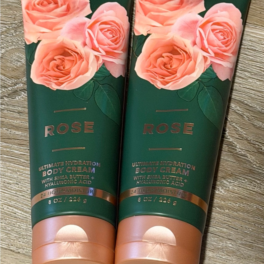 Bath & Body Works Rose Body Cream - Green and Pink
